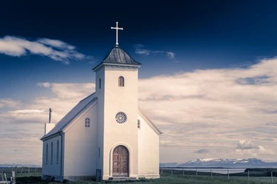 white-church-meadow